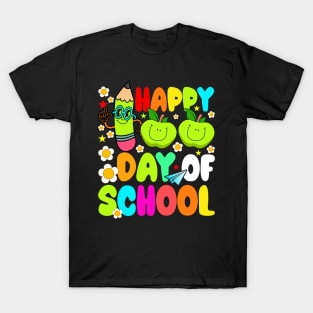 Happy 100th Day Of School Teacher Student Gifts 100 Days Smarter T-Shirt